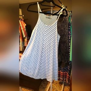 PrAna Dress Blue and White with rope straps